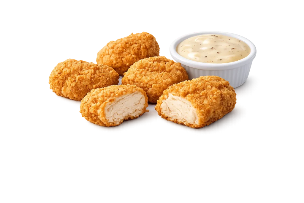Home 6 5 piece chicken bites with gravy