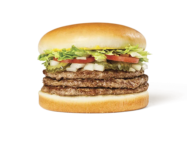 Home 42 Triple Meat Whataburger burger